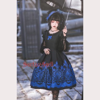 Nocturne Classic Lolita Dress OP by Surface Spell (SPG06)